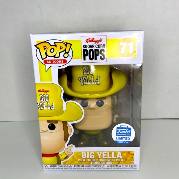 Vaulted New Big Yella Sugar Corn Pops Funko Shop Exclusive Pop 2019 Funko Pop - Picture 2 of 7